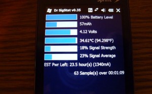HTC Touch Pro battery life